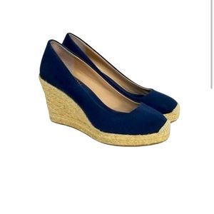 J Crew Navy espadrilles